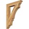 Ekena Millwork Balboa Traditional Rough Sawn Bracket, Western Red Cedar, 4"W x 24"D x 32"H BKT04X24X32BOA01RWR - alternate 1
